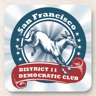 S.F. District 11 Democratic Club Coasters