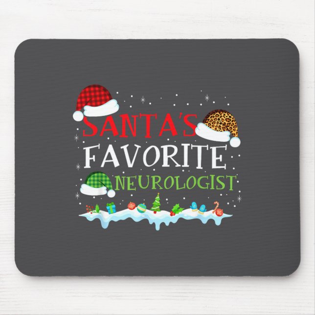 s Favorite Neurologist Fun Santa Fun Mouse Pad (Front)