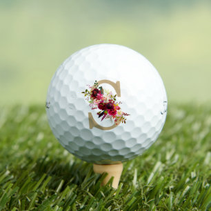 S Floral Golf Balls