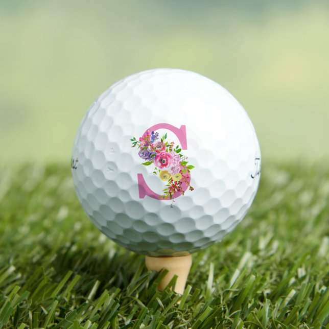 S Floral Golf Balls (Insitu Tee)