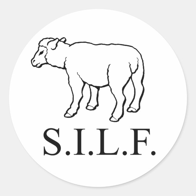 S.I.L.F. CLASSIC ROUND STICKER (Front)