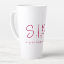 S.I.P.S. Tall Latte Mug - Pink