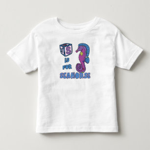 S is for Seahorse Toddler T Shirt