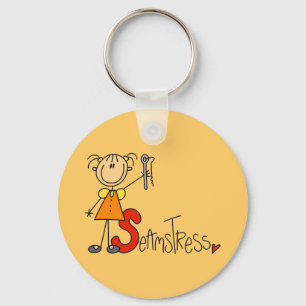S is for Seamstress Key Ring