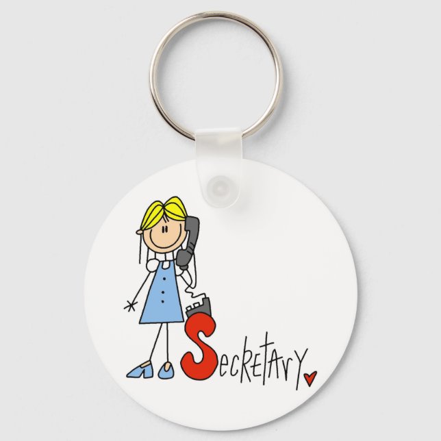 S is for Secretary Key Ring (Front)