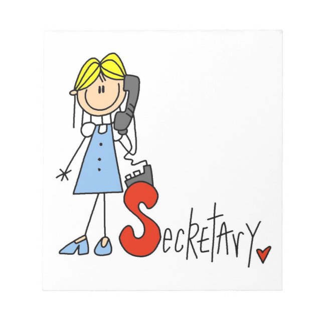 S is for Secretary Notepad (Front)