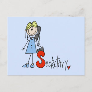 S is for Secretary Postcard