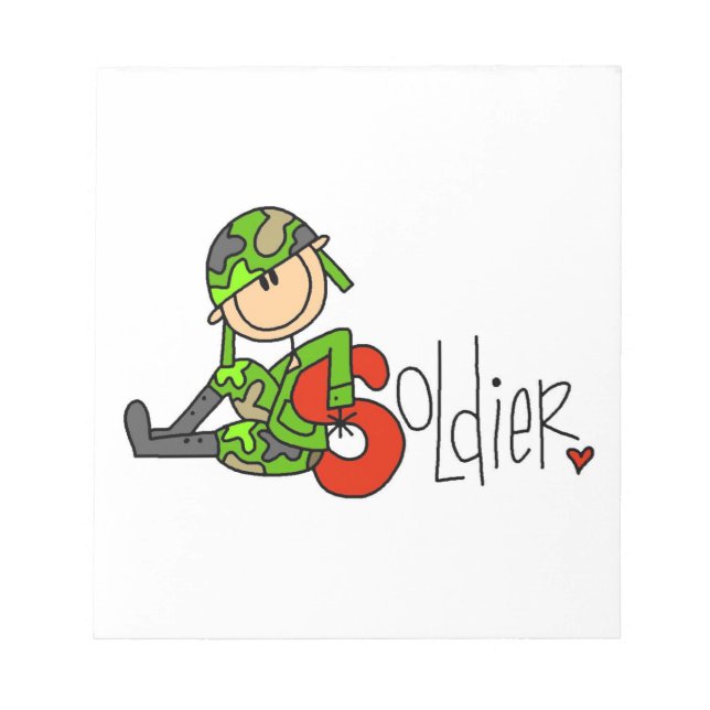 S is for Soldier Notepad (Front)