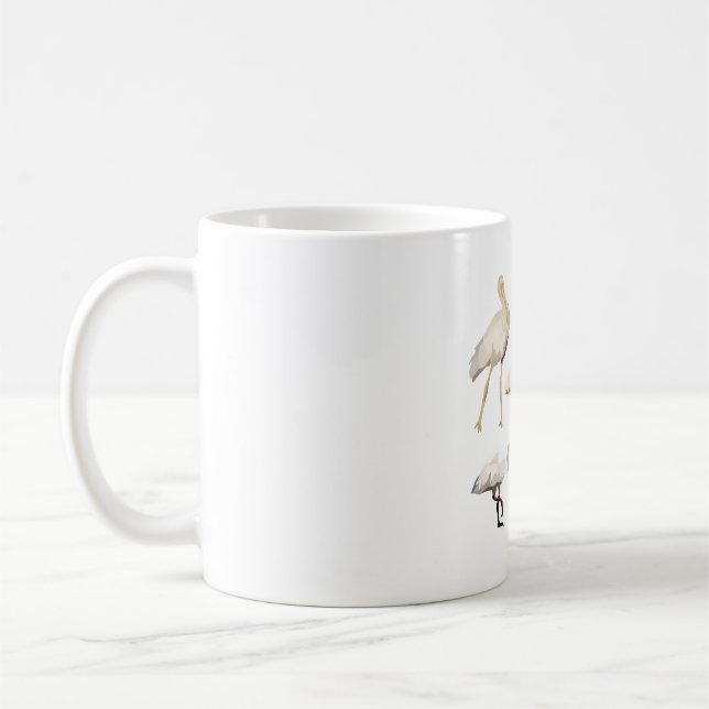 S is for Spoonbill Coffee Mug (Left)