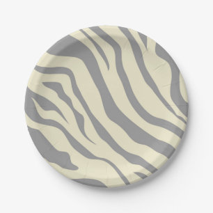 S.K. Zebra Fever Paper Plates