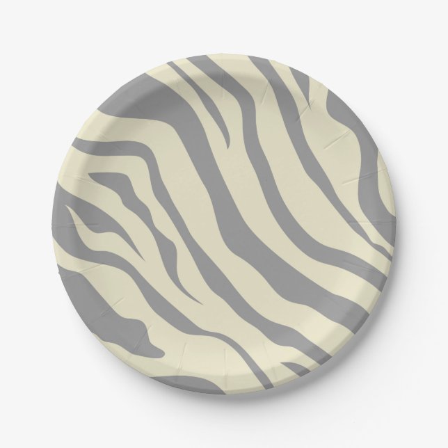 S.K. Zebra Fever Paper Plates (Front)