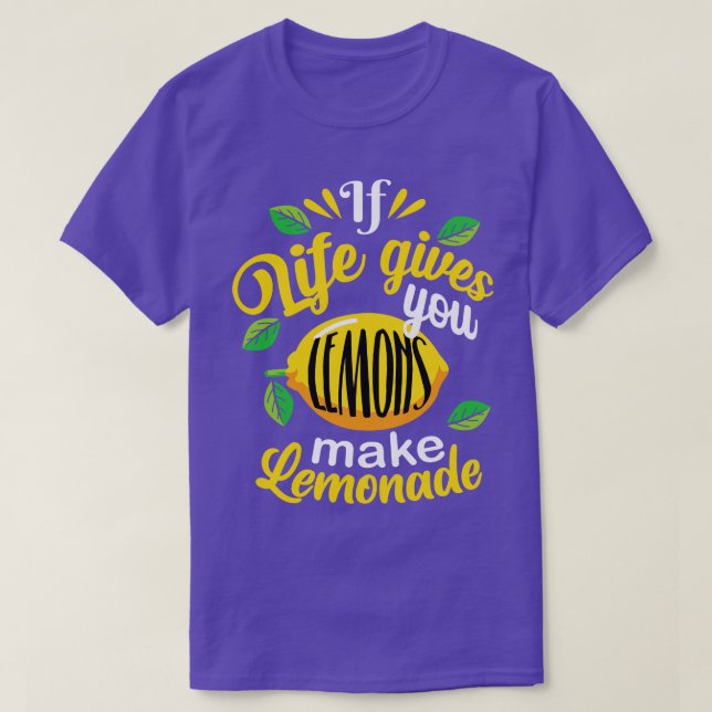 s Make Lemonade Funny Lemon Vibes T-Shirt (Design Front)