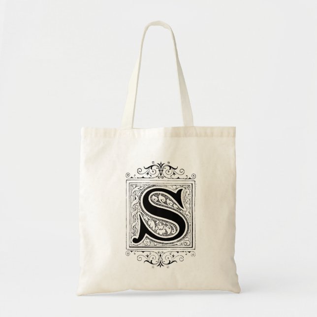 "S" Monogram Tote Bag (Front)
