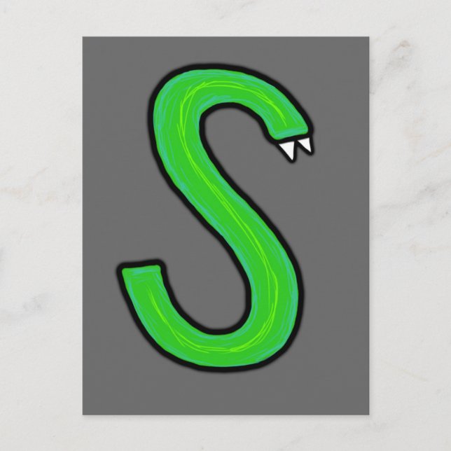 S Monster Postcard (Front)