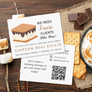 S’more Clients open house Appreciation real estate Announcement Postcard