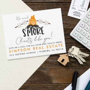 S’more Clients Real Estate announcement Postcard