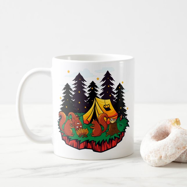 S’more Fun With This Camping Squirrel Coffee Mug (With Donut)