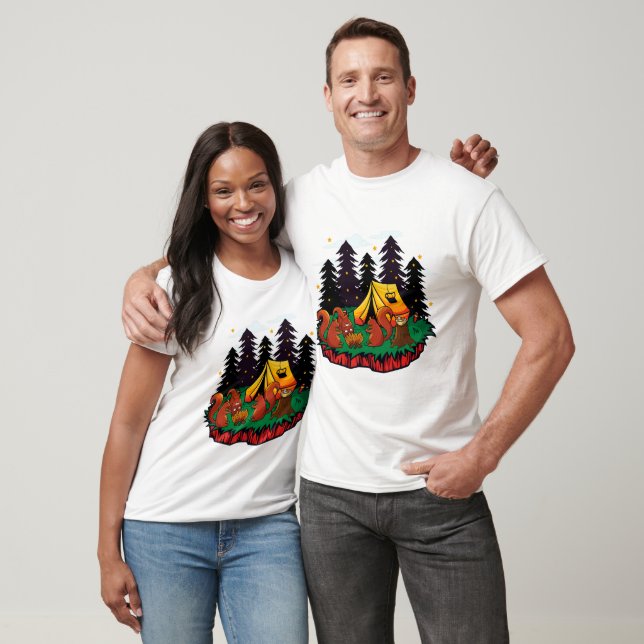 S’more Fun With This Camping Squirrel T-Shirt (Unisex)