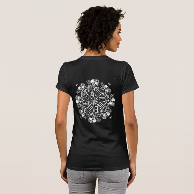 S’more Roaster Mandala Camping T-Shirt (Back Full)
