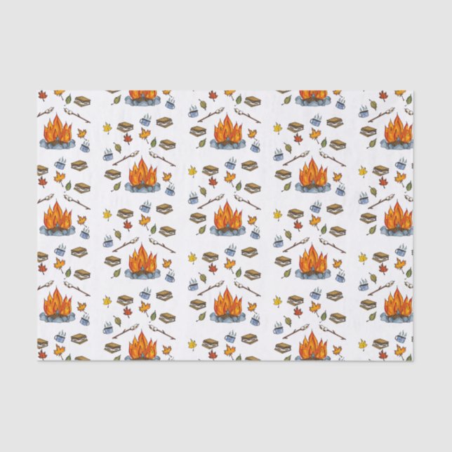 S’more the Merrier Tissue Paper Camping Theme   (Front)