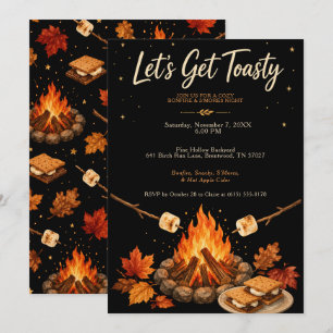 S’mores Bonfire Party Invitation