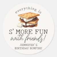 S’mores Fall Bonfire Outdoor Birthday Favour