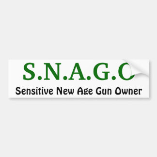 S.N.A.G.O, Sensitive New Age Gun Owner Bumper Sticker