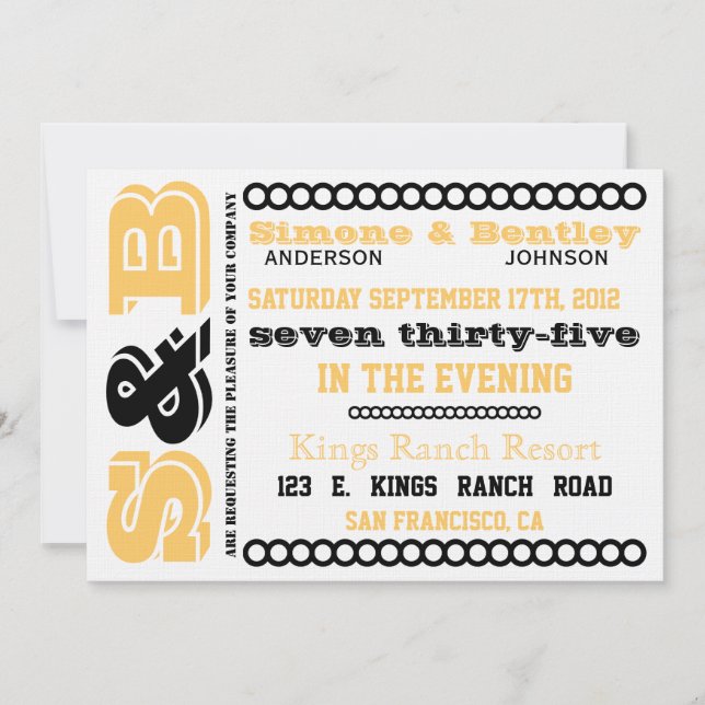 S n' B Invitation (Front)