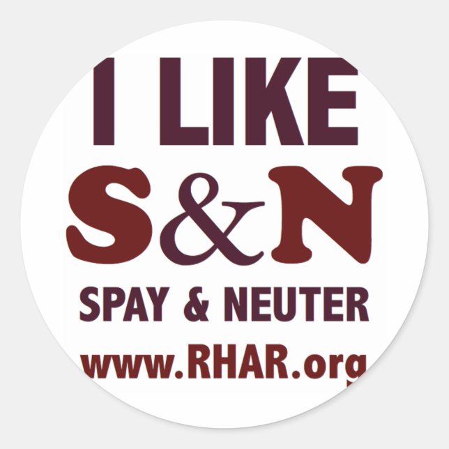 S&N Round Sticker (Front)