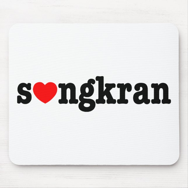 s❤ngkran ~ Heart (Love) Songkran Mouse Pad (Front)