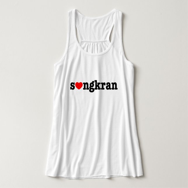 s❤ngkran ~ Heart (Love) Songkran Singlet (Design Front)