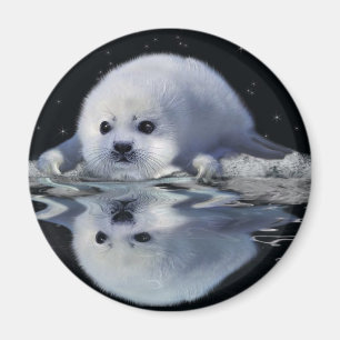 S.O.S. SAVE OUR HARP SEALS MAGNET