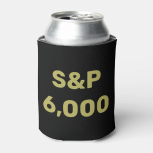 S&P 6,000 Level Stock Market Index Celebration Can Cooler