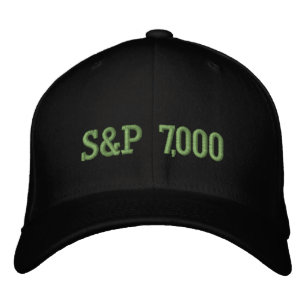S&P 7,000 Level Stock Market Index Celebration Embroidered Hat