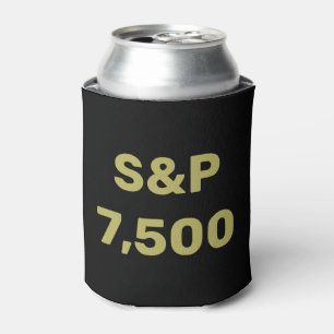 S&P 7,500 Level Stock Market Index Celebration Can Cooler