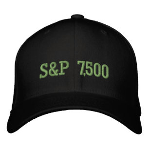 S&P 7,500 Level Stock Market Index Celebration Embroidered Hat