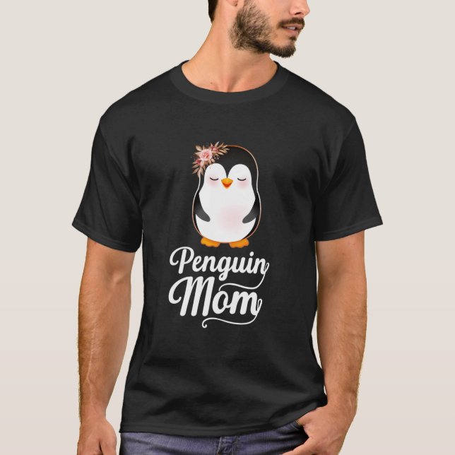 'S Penguin Mom Gentoo Penguin Mama T-Shirt (Front)
