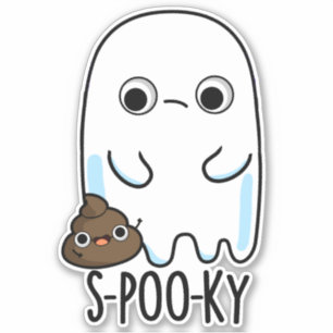 S-poo-ky Funny Ghost Poop Pun 