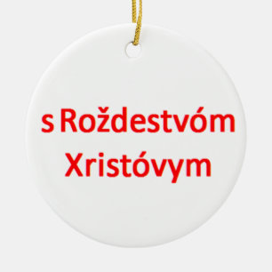 s rozdestvom xristovym ceramic tree decoration