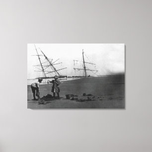 S.S. Alice McDonald Wreck Ilwaco Peninsula Canvas Print