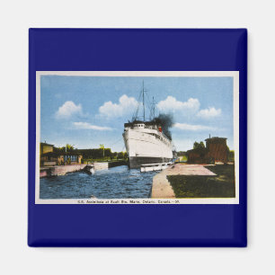 S.S. Assiniboia at Sault Ste. Marie, Ontario, CA Magnet
