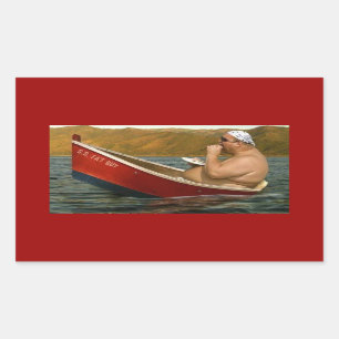S.S. Fat Guy Rectangular Sticker