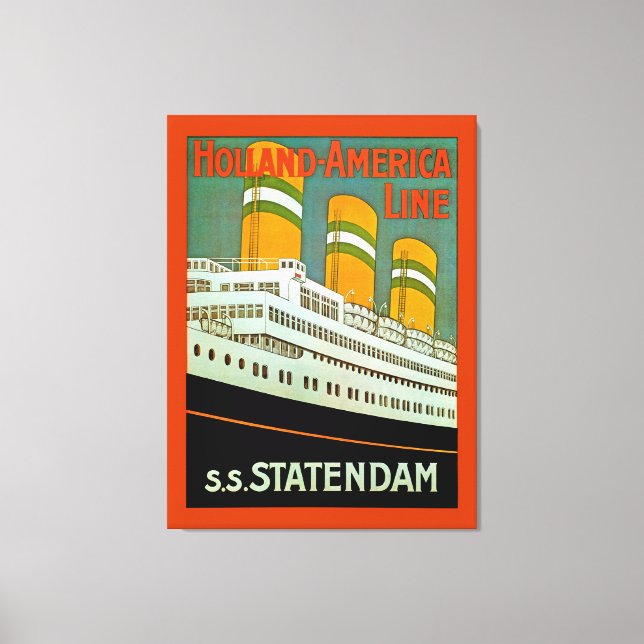 s.s. Statendam Canvas Print (Front)