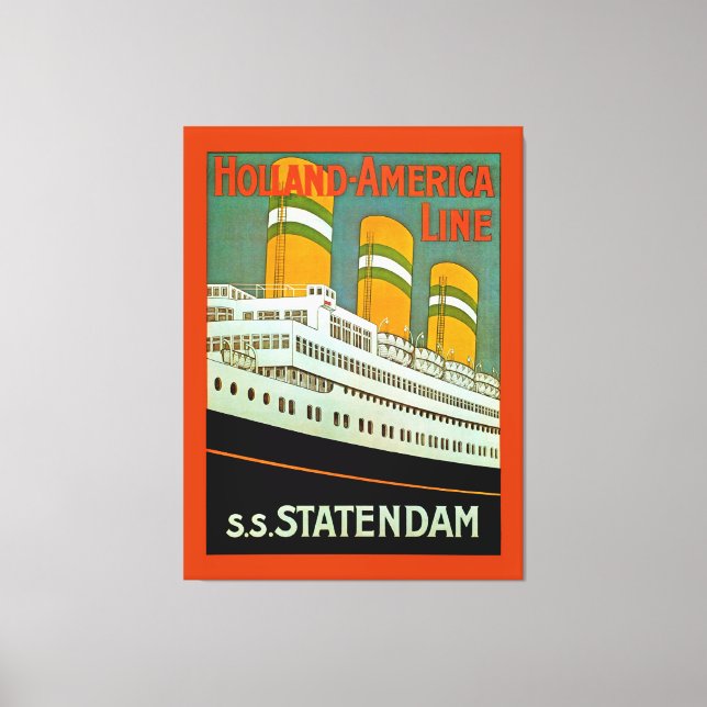 s.s. Statendam Canvas Print (Front)