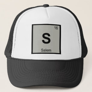 S - Salem Oregon Chemistry Periodic Table Symbol Trucker Hat