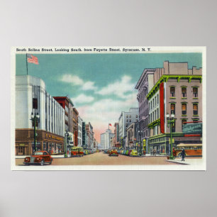 S Salina Street from Fayette Street Poster
