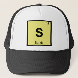 S - Sandy Utah Chemistry Periodic Table Symbol Trucker Hat