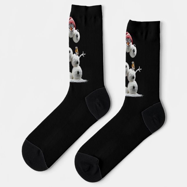 S-shaped Snowman-minion Socks (Left)