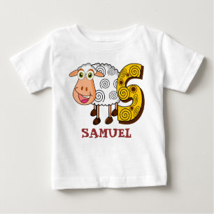 S SHEEP personalised kids Baby T-Shirt