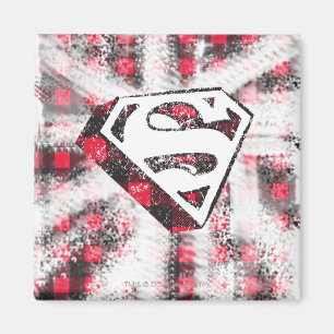 S-Shield Over Plaid Magnet